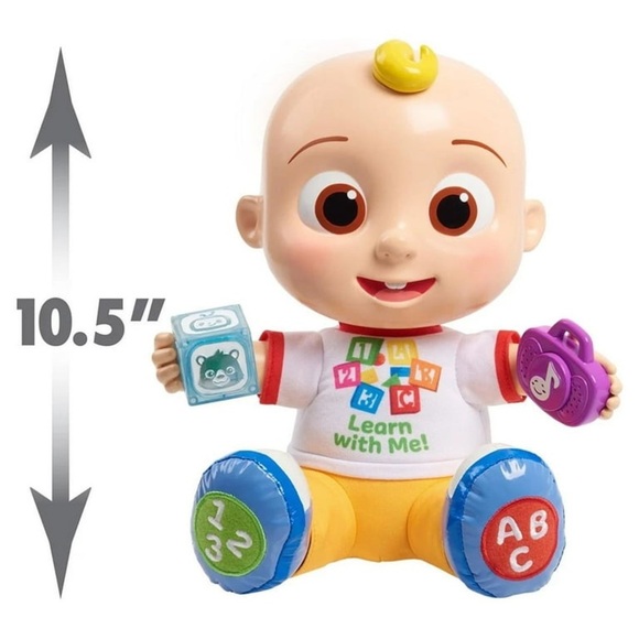 Just Play Cocomelon Interactive Learning JJ Baby Doll - Picture 3 of 12